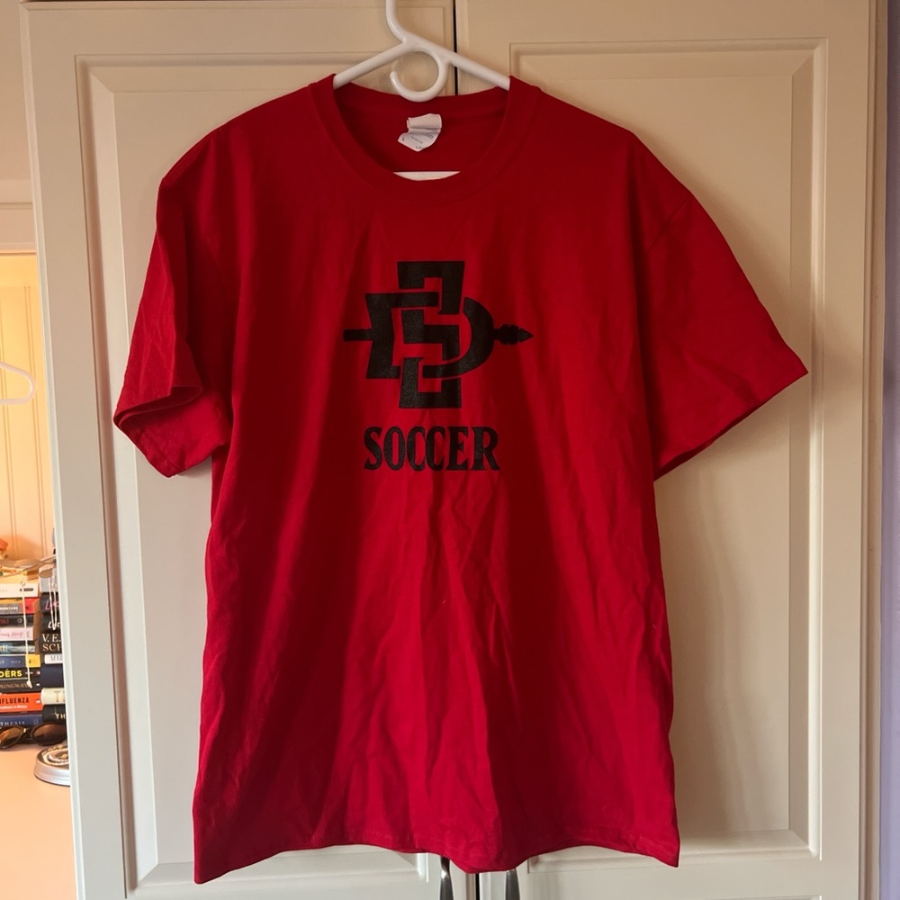 Red SDSU Soccer Shirt